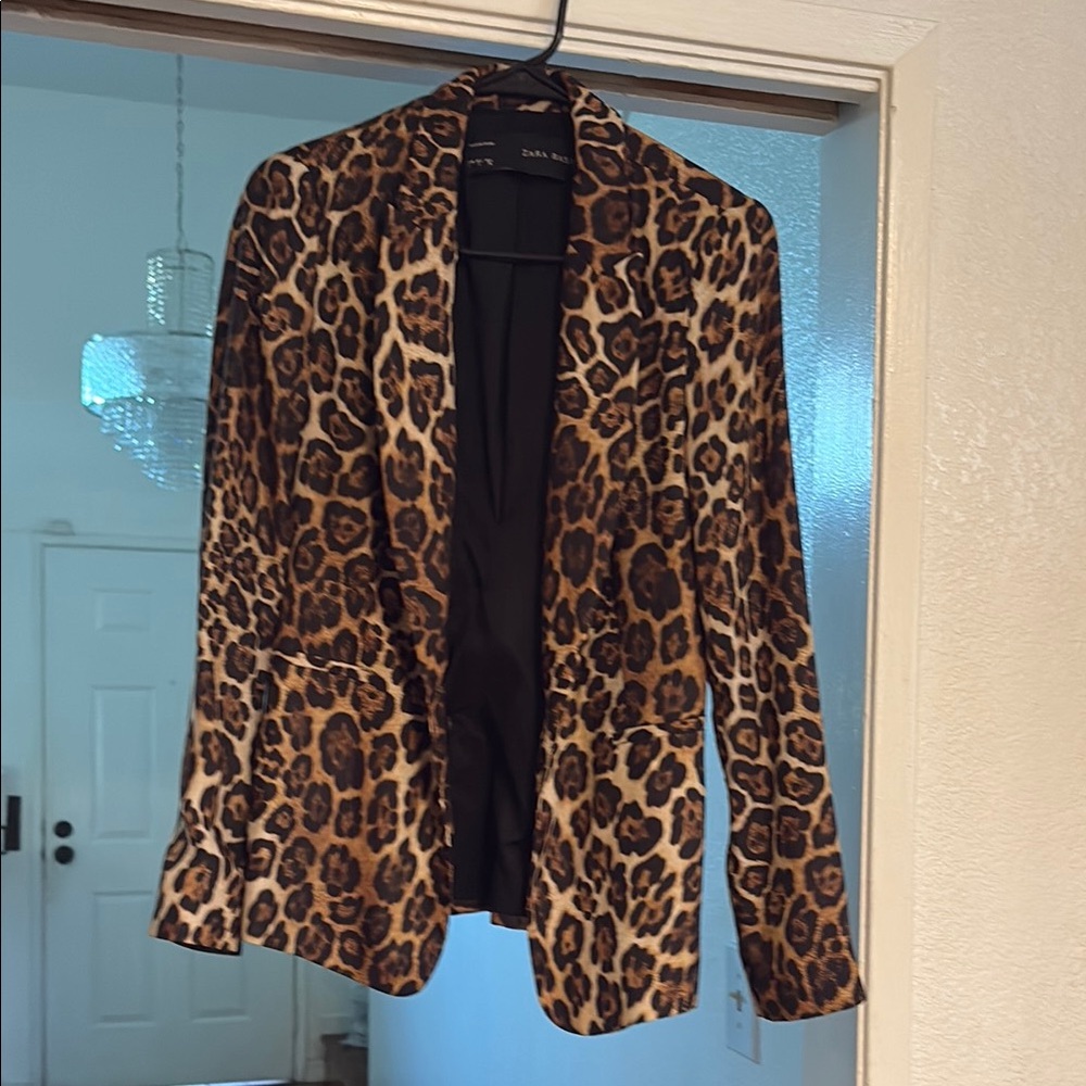 Zara Animal Print Women's Blazer